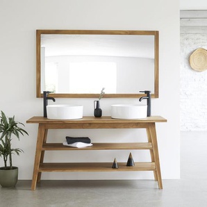 Badezimmermöbel aus massivem Teakholz 2 Bretter 150 cm