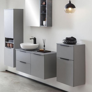Badezimmerschrank «Alessio» - schwarz - Holz -