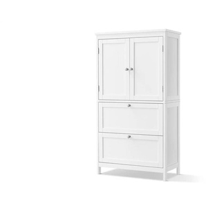 Badezimmerschrank - weiß - Materialmix - 60 cm - 110 cm | Möbel Kraft