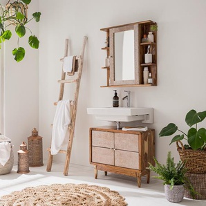 Badezimmerset I 2-teilig 70 x 180 x 30cm Braun