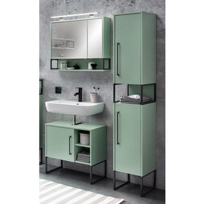 Badezimmerset Limone II 3-teilig 90 x 183 x 33cm Grün/Mint