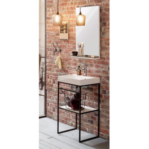 Badezimmerset 2-teilig 50 x 36cm Weiß