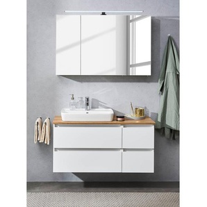 Badezimmerset Quickset 360 II 2-teilig 113 x 200 x 50cm Weiß