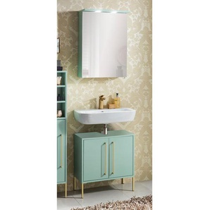 Badezimmerset Sarah I 2-teilig 57 x 30cm Grün/Mint