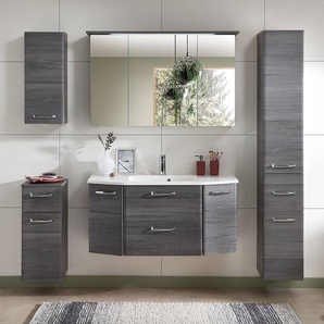 Badezimmerset VI 5-teilig 175 x 200 x 48cm Grau