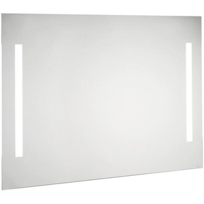 Badezimmerspiegel, Glas, rechteckig, 100x70x2.5 cm, Made in Germany, senkrecht und waagrecht montierbar, in verschiedenen Größen erhältlich, Badezimmer, Badezimmerspiegel, Badspiegel