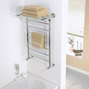 Badheizkörper 794mm x 532mm mit beheiztem Regal Chrom - Tambora von Hudson Reed