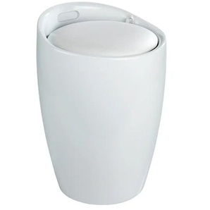 Badhocker - Wäschesammler Candy - weiß - Materialmix - 50,5 cm - 36.0 | Möbel Kraft