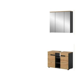 Badkombination  Canower See ¦ grau ¦ Maße (cm): B: 80 H: 193