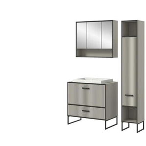 Badkombination   ¦ creme ¦ Maße (cm): B: 125 H: 192