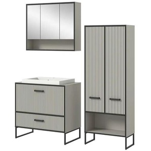 Badkombination - creme - Materialmix - 154 cm - 192 cm | Möbel Kraft