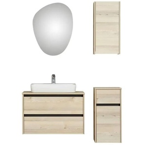 Badkombination  Dillinger See ¦ holzfarben ¦ Maße (cm): B: 116 H: 200