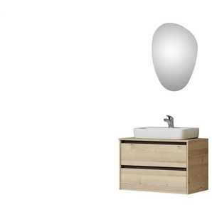 Badkombination  Dillinger See ¦ holzfarben ¦ Maße (cm): B: 81 H: 200