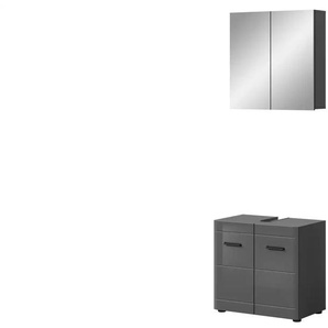 Badkombination | grau | 60 cm | 190 cm |