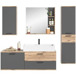 Badkombination Massower See ¦ grau ¦ Maße (cm): B: 192 H: 152