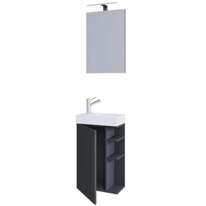 Badkombination ¦ grau ¦ Maße (cm): B: 40 H: 129