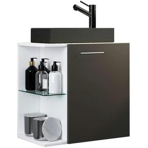 Badkombination   ¦ grau ¦ Maße (cm): B: 52 H: 63