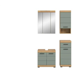 Badkombination - grün - Materialmix - 112 cm - 191 cm | Möbel Kraft