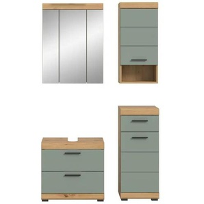 Badkombination - grün - Materialmix - 112 cm - 191 cm | Möbel Kraft