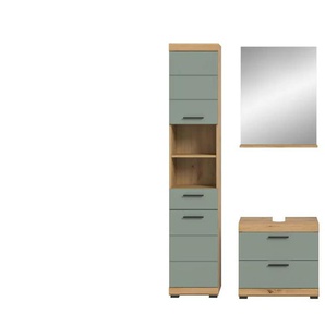 Badkombination - grün - Materialmix - 112 cm - 191 cm | Möbel Kraft