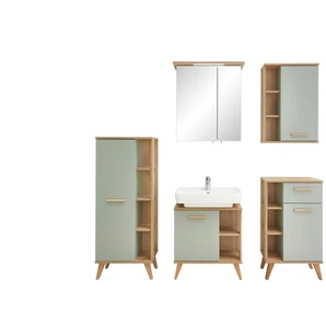 Badkombination - grün - Materialmix - 161,5 cm - 200 cm | Möbel Kraft
