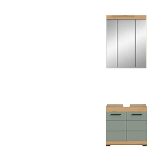 Badkombination - grün - Materialmix - 60 cm - 191 cm | Möbel Kraft