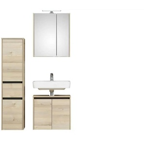 Badkombination | holzfarben | 95 cm | 200 cm |