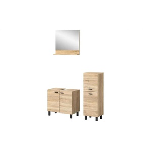 Badkombination  Bostalsee ¦ holzfarben ¦ Maße (cm): B: 102 H: 186