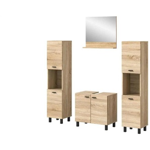 Badkombination  Bostalsee ¦ holzfarben ¦ Maße (cm): B: 137 H: 186