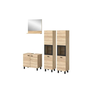 Badkombination  Bostalsee ¦ holzfarben ¦ Maße (cm): B: 137 H: 186