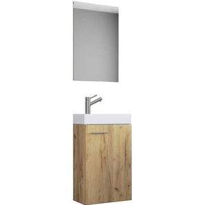 Badkombination   ¦ holzfarben ¦ Maße (cm): B: 41 H: 130