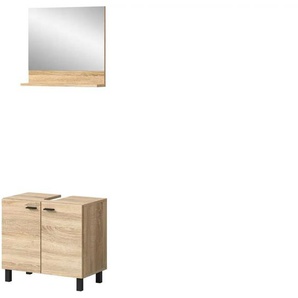 Badkombination  Bostalsee ¦ holzfarben ¦ Maße (cm): B: 57 H: 186