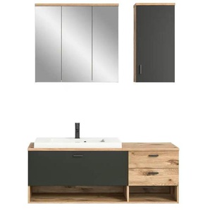 Badkombination - holzfarben - Materialmix - 140 cm - 192 cm - cm 48,0 | Möbel Kraft