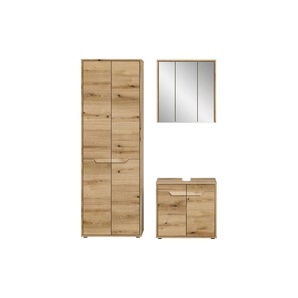 Badkombination - holzfarben - Materialmix - 143 cm - 189 cm | Möbel Kraft