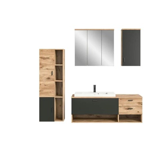 Badkombination - holzfarben - Materialmix - 203 cm - 192 cm - cm 48,0 | Möbel Kraft