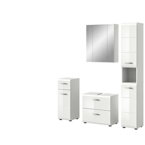 Badkombination  Igelsbachsee ¦ weiß ¦ Maße (cm): B: 150 H: 185