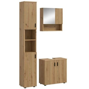 Badkombination  Mönchsee ¦ holzfarben ¦ Maße (cm): B: 105 H: 192