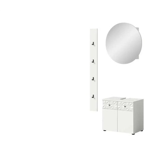 Badkombination  Priestersee ¦ weiß ¦ Maße (cm): B: 60 H: 187