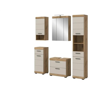 Badkombination Schloonsee ¦ holzfarben ¦ Maße (cm): B: 164 H: 191