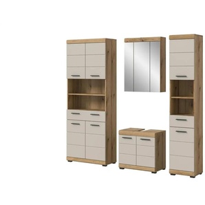 Badkombination Schoonsee ¦ holzfarben ¦ Maße (cm): B: 201 H: 191