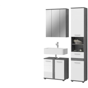 Badkombination Blankensee ¦ weiß ¦ Maße (cm): B: 114 H: 191 T: 34.0