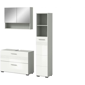 Badkombination  Caputher See ¦ weiß ¦ Maße (cm): B: 125 H: 190