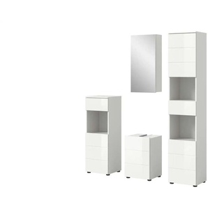 Badkombination   ¦ weiß ¦ Maße (cm): B: 144 H: 190