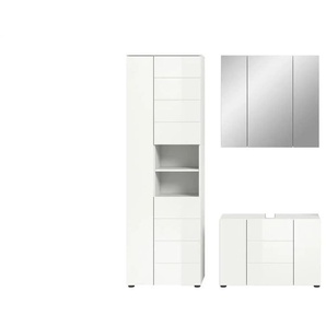 Badkombination   ¦ weiß ¦ Maße (cm): B: 157 H: 190