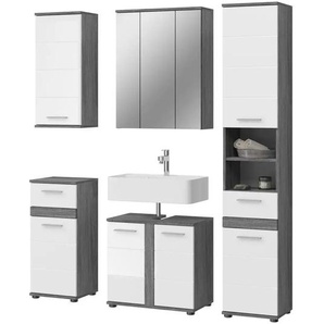 Badkombination  Blankensee ¦ weiß ¦ Maße (cm): B: 164 H: 191 T: 34.0