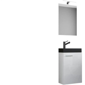 Badkombination   ¦ weiß ¦ Maße (cm): B: 41 H: 130