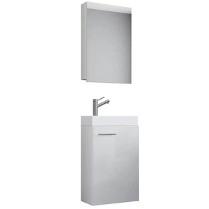 Badkombination   ¦ weiß ¦ Maße (cm): B: 41 H: 130