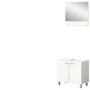 Badkombination  Bostalsee ¦ weiß ¦ Maße (cm): B: 57 H: 186