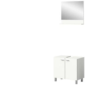 Badkombination  Bostalsee ¦ weiß ¦ Maße (cm): B: 57 H: 44