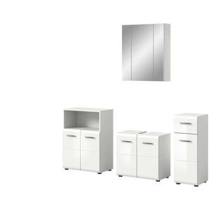 Badkombination - weiß - Materialmix - 180 cm - 190 cm | Möbel Kraft